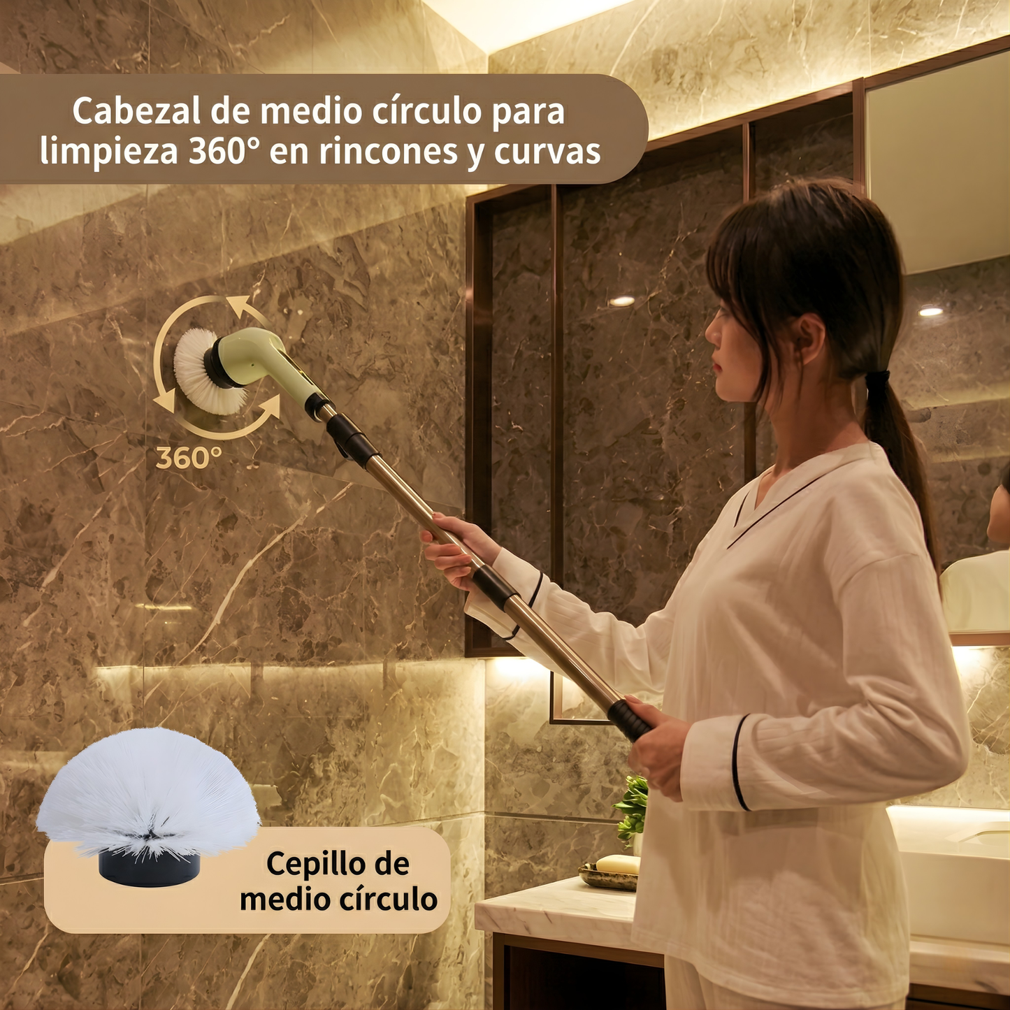 Cepillo Eléctrico de Limpieza Multifunción 9 en 1