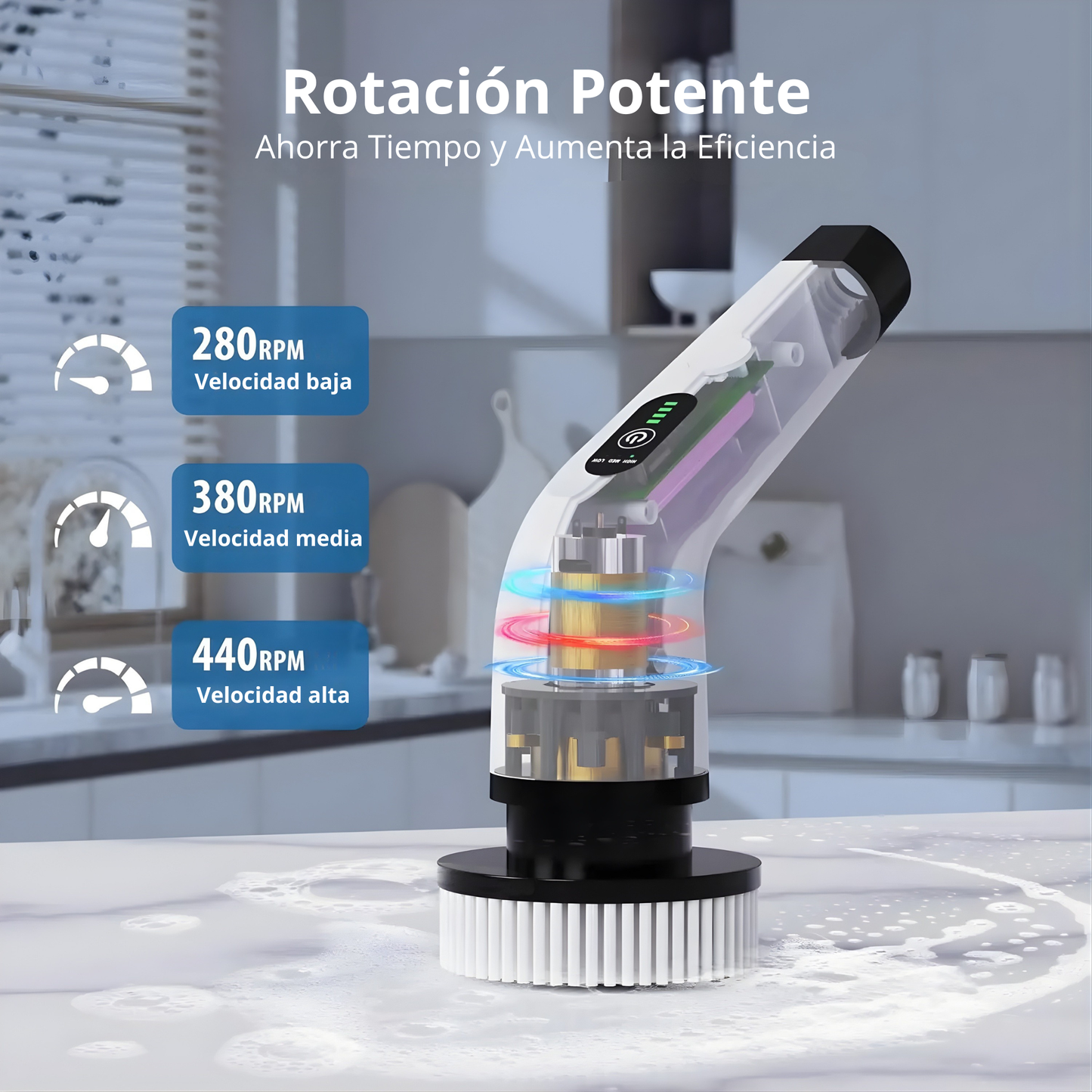 Cepillo Eléctrico de Limpieza Multifunción 9 en 1